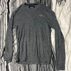 Hollister Charcoal Knit Pullover